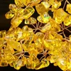 Lucky Money Tree Gold Gold Gold Crystal Fortune Tree Ornament Wealth Oneament Home Office Table Decoration Tabletop Crafts 240315