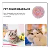 Hundekleidung 1 Box kreative Haarbänder Seile Elastizbänder Haustier Kopfbedeckung (farbenfroh)