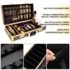 PROFIAL Barber Tools Box Portable Hair Stylist Travel Metal Case Sal Clipper Trimmer Storage Organizer Makeup Suvsväska 85L9#