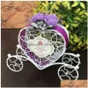 Party Favor 100st Iron Romantic Pumpkin Carriage Candy Box Gifts Baby Shower Decoration 300st T1I1796 Drop Delivery Home Garden Fest Dhtxy