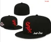 Męski baseball White Sox Dopasowany rozmiar Hats la Snapback Hats World Serie