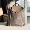 Дизайнерская сумка long chammp Высококачественный роскошный дизайнерский рюкзак longchampp Женский дорожный рюкзак Металлическая фурнитура Винтажный школьный рюкзак с двусторонней молнией