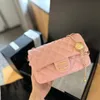 Designer łańcucha torba crossbody luksusowa skórzana torba na podwójne łańcuch na pojedyncze ramię CC klasyczne kwadratowe torba z tłuszczowym łańcuchem