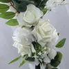 Guirlande artificielle de fleurs décoratives, fournitures de fête pour salon, pendentif, décor de mariage, couronne d'arrière-plan en arc