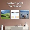 YWDECOR Pittura personalizzata su tela Stampa HD Personalizza la tua immagine Foto di poster personalizzati da parete per la decorazione della casa del soggiorno