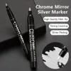 38PC Silver Mirror Chromer Marker 2 mm końcówki długopisy dla dowolnych markerów powierzchniowych stałe Liqui 240320