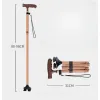 Sticks Aluminium Alloy Safety Walking Canes for The Elderly Telescopic Walking Stick with Led Light Folding Walk Crutches Elderly Pole