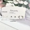 Boucles d'oreilles 3PRS/SET, petite couleur argent, perle exquise, cœur, cristal, mignon pour filles et femmes, Piercing de Cartilage