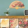 Decorative Figurines Home Decor Flower Folding Wall Fan Giant Ornament Chinese Traditional