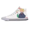 Chaussures Anime Cartoon Miss Kobayashi Dragon Maid Tohru Casual Cloth Shoes High Top Lightweight Breathable 3D Print Men Women Sneakers