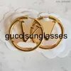 Charm Luxury Big Gold Hoop örhängen för Lady Women Orrous Girls Ear Studs Set Designer Jewelry Earring Valentines Day Gift Engagement för