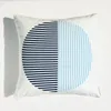 European-Style Top Luxury Velvet Light Blue Series Duplex Printing Pillow Cushion Sofa Back Cushion Model Room Decoration Lumbar Support Pillows