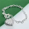 Version coréenne de bijoux plaqués argent exquis, meilleure vente, cristal de zirconium, diamant, clé de cœur pour bracelet Yhd060 Hlvg