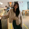 Ten Thousand Year Five Generation Fox Fur Grass Coat Womens Short Winter Internet Red Same Style Slimming Fashion Rich and Young