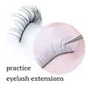 nagaraku 10 trays/Set False Eyeles Handmade Training Les For Beginners Eyel Extensis Tools Beauty Sal Practice S2Ct#