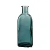 Вазы Цветная стеклянная ваза Прозрачная и креативная гидропонная бутылка Столешница Домашние поделки Украшения Цветочный сосуд