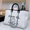 Luxury Beach Letter Bags CC Totes Handbag Fashion Canvas Bag Womens Tote Brand Ch Female Embroidered Designer Handbags Ladies Shopping Cross Body Backpack EM6D