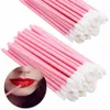 500/1000pcs brosse à lèvres jetable cosmétique rouge à lèvres pinceaux fard à paupières brillant baguettes nettoyant applicateur L Extensi outils de maquillage p2OG #