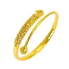 Bangle Copy Gold 24K 999 Pauw Openingsarmband Verkoperd Modieus 18K Bruiloft Verloving Luxe