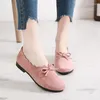 Sapatos casuais primavera verão feminino único moda confortável antiderrapante plana feminino bowknot rosto macio 35-40