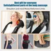 Massageando travesseiros de pescoço corpo elétrico pescoço costas ombro massageador casa carro relaxamento shiatsu infravermelho aquecido amassar massagem xale 240322