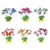 Fleurs décoratives 72pcs Simulation colorée Butterfly Stakes Ornements Planteur extérieur Pot de fleur Decoration Art décoration de jardin