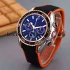 Chronograph Superclone Watch Watches Wristwatch مصمم أزياء فاخر مزدوج غرز الجلد الباذنجان 215.01 6.44 ثانية تشغيل Montredelu