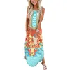 Casual Dresses Women Loose Sundress Long Dress Sleeveless Split Maxi Summer Beach With A Line Cocktail For