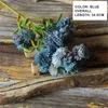 Dekorativa blommor bunt Fake Green Plant Artificial Decor for Home Table Wedding Christmas Diy Candy Plants Multi Style