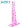 Анальные игрушки ikoky Jelly Anal Plug g-spot простата массажер секс-игрушки для женщины мужчина гей мастурбация силиконовый продукт для взрослых