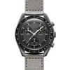Bioceramic Moonswatch Quarz Chronograph Mens Watch Mission To Mercury Nylon Luxury Watch James montre de luxe Limited Edition box