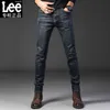 Lee Tpab New Jeans Mens Winter Seasonsレギュラーリーストレートレッグメンズパンツエラスティックスリムフィットカジュアルメンズパンツ