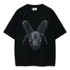 Hoge versiecollectie Arnodefrance Ninja-pop Graffitiprint Veelzijdig los T-shirt met korte mouwen Trendy label