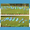 Dekorative Blumen, 72 Stück, bunte Simulations-Schmetterlingsstäbe, Ornamente, Pflanzgefäß für den Außenbereich, Blumentopf, Gartendekoration, Hof-Kunstdekoration