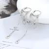 Boucles d'oreilles à tige en argent Sterling S925, Zircon météore, pour femmes