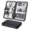 Kits Hochwertiges Edelstahl-Maniküre-Pediküre-Set Nagelknipser-Set Fußpflegeset Nagelschneider 18-in-1-Set mit tragbarem Koffer