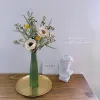 Vases Céramique verte Petit vase Zen Style chinois Décoration de la maison Simple Fleur séchée Pot de fleur