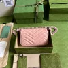 Marsupio per uomo Borsa Negozio di moda Saldi Nuova pelle Donna Marmont Catena Macaron Multicolor Ragazze Moda Versatile