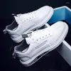 Casual Shoes Low Heel Lace-up Shallow PU In 2024 Early Autumn Breathable Light Men's Vulcanize Wear-resisting