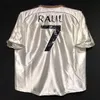 Camisa de futebol retrô de camisa do Real Madrid Guti Benzema Seedorf Carlos Ronaldo Kaka 03 04 06 07 11 13 14 15 16 17 18 Zidane Beckham RaU