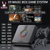 Giocatori X9 Retro Video Game Box, oltre 10000 giochi 60 simulatori, console di gioco per famiglie, controller wireless Uscita 4K HD, sistema Open Sourse