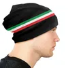 Baretten Italië Vlag Beanie Cap Unisex Winter Warm Motorkap Femme Breien Hoeden Straat Outdoor Italiaanse Patriottische Skullies Mutsen Caps