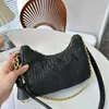 Diseñador de moda de verano Bolso de hombro de paja Bolso tejido Bolso cruzado de alta calidad Bolso de paja Bolso de axila Hobo Monederos con cadena Totes Bolso de compras