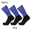 Meias 3Pairs/Set New Plaid Cycling Sports Sports Summer Summer Cool Outdoor Mountain Mountain Bike Bike Road Bike Socks Calcetinos Ciclismo