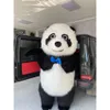 Mascot Costumes 300cm Adult Huge Iatable Panda Costume Blow Up Suit Wearable Iated Walking Mascot Outfit Stage Wear Funny Dress for Event