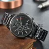 Horloges Polshorloge Luxe Designer Heren Volledig roestvrij staal 24-uurs weergave Kalenderhorloge montredelu
