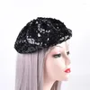 Berets Bejeweled Hat For Bachelorette Party Actor Actress Night Club Bar Drop