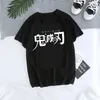 T-shirt damski koszulka damska kaus grafis anime diabeł zabójca uniseks Tanjirou Kamado Kaus Wanita Kimetsu No Yaiba Nezuko Kaus Wanita 240322