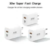 PD30W الشاحن العكسي المعيار لـ iPhone 15 Huawei Xiaomi Fast Charging Adapter