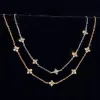 stainless steel Plated 18k Gold Shiny Zircon Flower Bracelet for Women Girl Korean Temperament Exquisite Jewelry Gifts